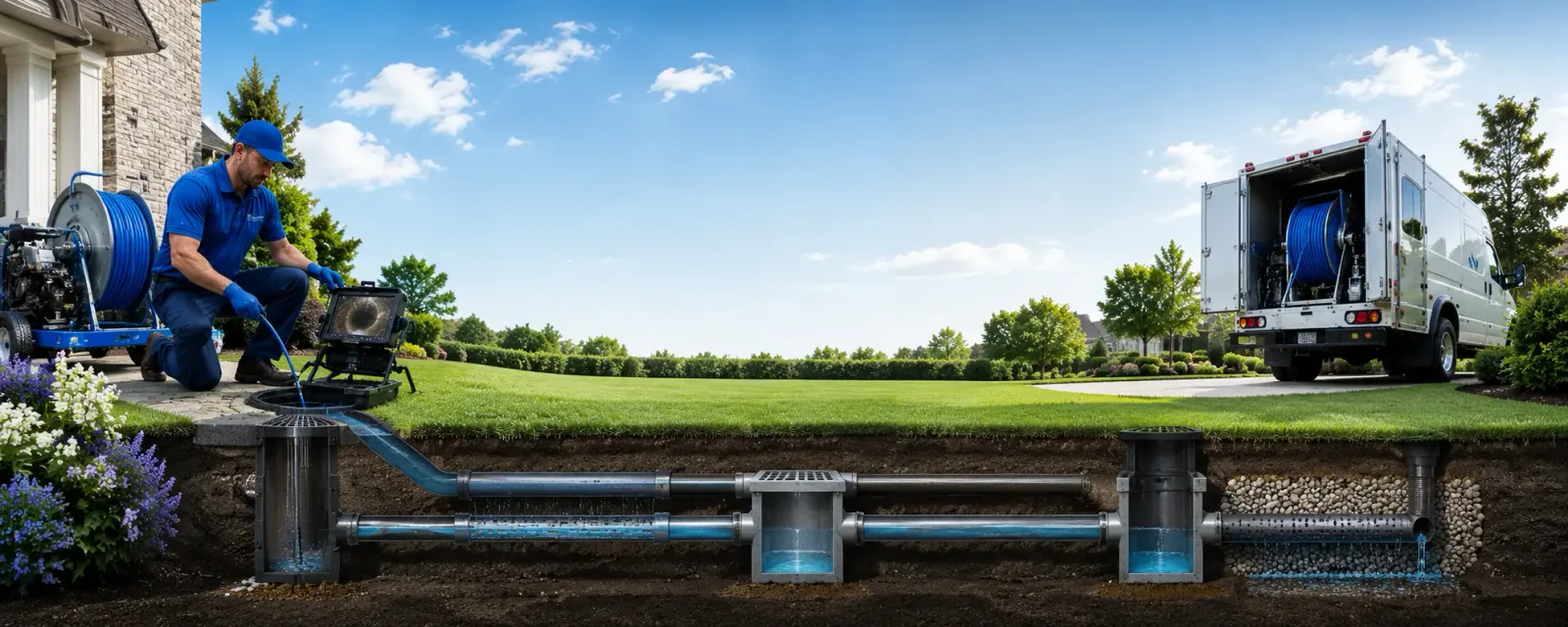 Outdoor drain cleaning information for Montana Mines, WV